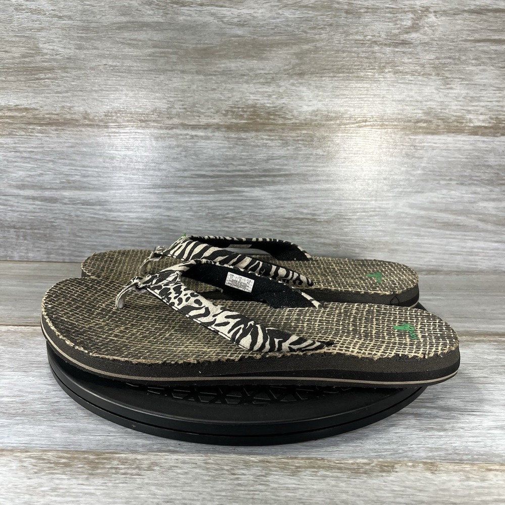 Sanuk Women's Yoga Mat Flip Flop Thong Sandals Size 11